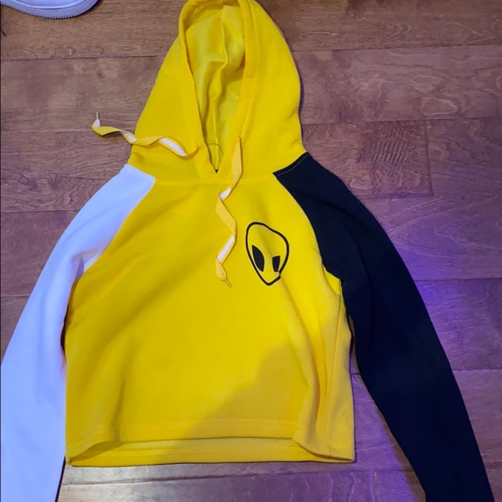 alien cropped sweatshirt
